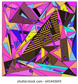 Vector of triangle geometric forms. Modern info banner abstract backgrounds for poster, message presentations or identity layouts. Graphic template and ideas. 