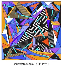 Vector of triangle geometric forms. Modern info banner abstract backgrounds for poster, message presentations or identity layouts. Graphic template and ideas. 