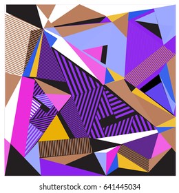 Vector of triangle geometric forms. Modern info banner abstract backgrounds for poster, message presentations or identity layouts. Graphic template and ideas. 