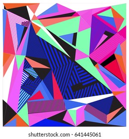 Vector of triangle geometric forms. Modern info banner abstract backgrounds for poster, message presentations or identity layouts. Graphic template and ideas. 