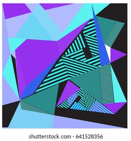 Vector of triangle geometric forms. Modern info banner abstract backgrounds for poster, message presentations or identity layouts. Graphic template and ideas. 
