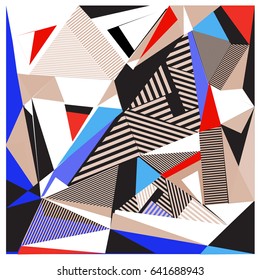 Vector of triangle geometric forms. Modern info banner abstract backgrounds for poster, message presentations or identity layouts. Graphic template and ideas. 