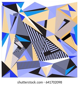 Vector of triangle geometric forms. Modern info banner abstract backgrounds for poster, message presentations or identity layouts. Graphic template and ideas. 