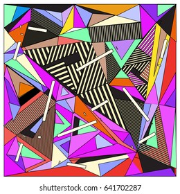 Vector of triangle geometric forms. Modern info banner abstract backgrounds for poster, message presentations or identity layouts. Graphic template and ideas. 