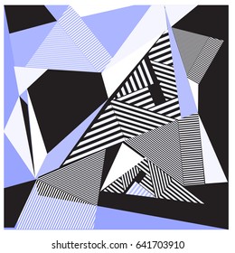 Vector of triangle geometric forms. Modern info banner abstract backgrounds for poster, message presentations or identity layouts. Graphic template and ideas. 