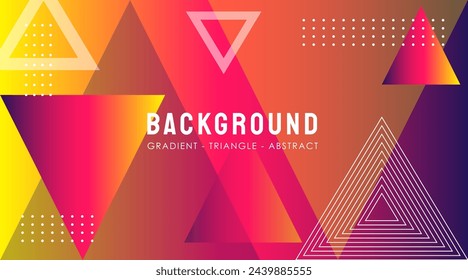 Vector Triangle Gradient abstract Background