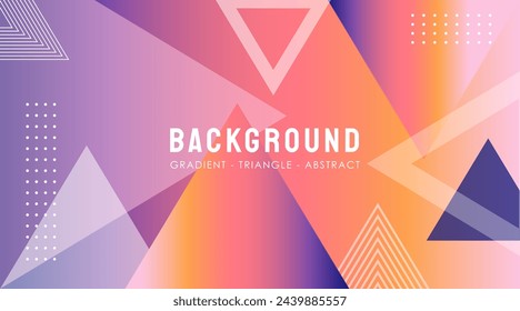 Vector Triangle Gradient abstract Background