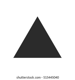 Vector of triangle icon on gray/white background