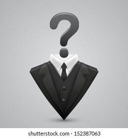Vector triangle jacket and tie. question