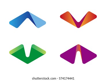 Vector triangle logo template. Business abstract cycle icon. You can use in the media,technology, mobile, finance,biology, chemistry, science and other commercial image.