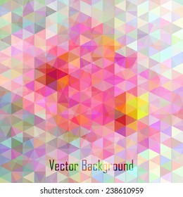 Vector Triangle Modern Colorful Background