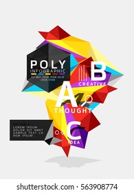 Vector triangle modern info banner