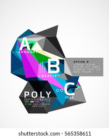 Vector triangle modern info banner