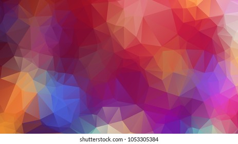 Vector triangle mosaic background with transparencies in dark colors
