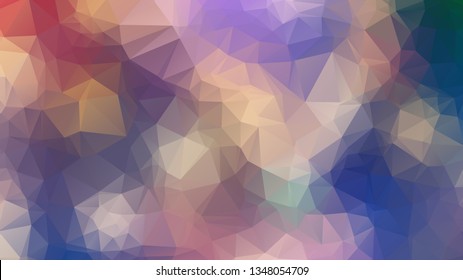 Vector triangle mosaic background with transparencies in dark colors