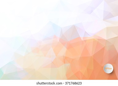 Vector triangle mosaic background with transparencies in golden yellow