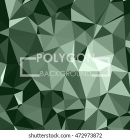 Vector triangle mosaic background with transparencies in dark colors