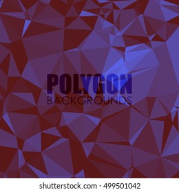 Vector triangle mosaic background with transparencies colors. Vector Polygon Background.