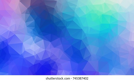 Vector triangle mosaic background with transparencies in dark colors