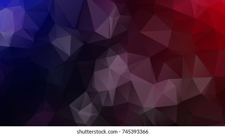 Vector triangle mosaic background with transparencies in dark colors