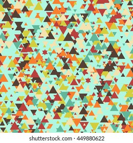 Vector triangle multicolor mosaic background.