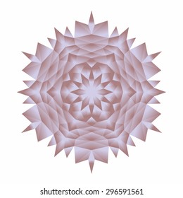 Vector triangle pattern background. Kaleidoscope flower mandala. Modern banner design template, vector illustration. Vector colorful mosaic