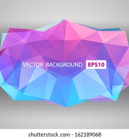 Vector triangle pattern background, triangles background, vector illustration with plenty space for your text. Geometric backdrop. Modern banner design template, vector illustration.