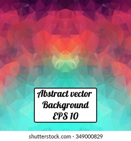 Vector triangle pattern background, triangles background, vector illustration with plenty space for your text. Geometric backdrop. Modern banner design template, vector illustration. 