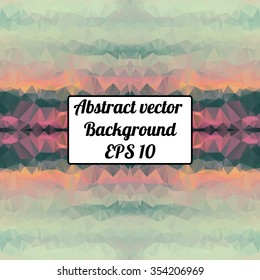 Vector triangle pattern background, triangles background, vector illustration with plenty space for your text. Geometric backdrop. Modern banner design template, vector illustration.