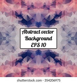 Vector triangle pattern background, triangles background, vector illustration with plenty space for your text. Geometric backdrop. Modern banner design template, vector illustration.