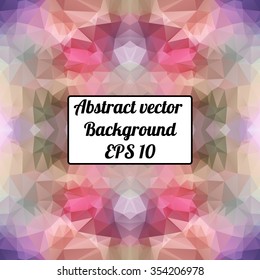 Vector triangle pattern background, triangles background, vector illustration with plenty space for your text. Geometric backdrop. Modern banner design template, vector illustration.