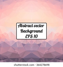 Vector triangle pattern background, triangles background, vector illustration with plenty space for your text. Geometric backdrop. Modern banner design template, vector illustration. 