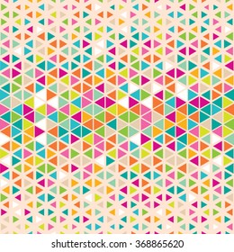 Vector triangle pattern. Color texture. Geometric background