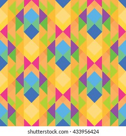 Vector triangle pattern. Color texture. Geometric background