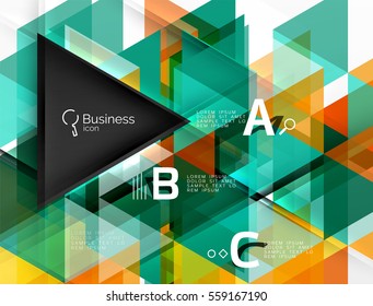 Vector triangle polygonal abstract background