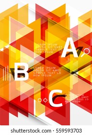 Vector triangle polygonal abstract background