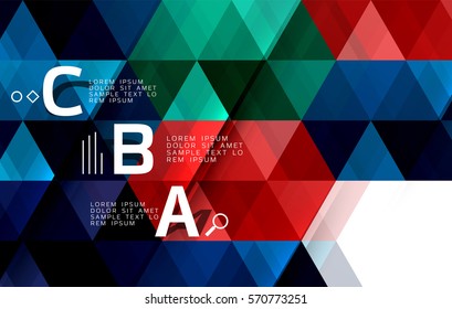 Vector triangle polygonal abstract background