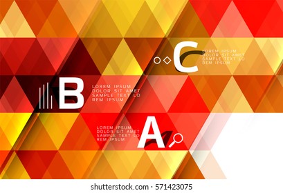 Vector triangle polygonal abstract background
