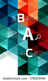 Vector triangle polygonal abstract background