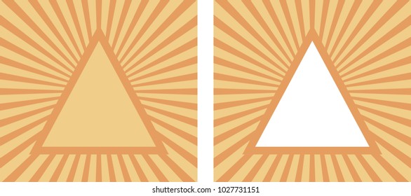 Vector triangle pyramid background