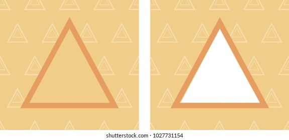 Vector triangle pyramid background
