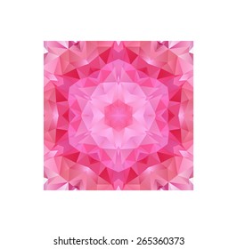 Vector triangle seamless pattern background,  vector illustration. Kaleidoscope backdrop. Modern banner design template, vector illustration.