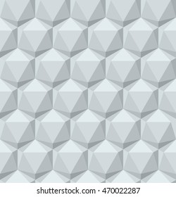 Vector triangle simple background.icosahedron pattern.platonic solid.polyhedron