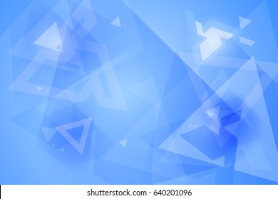 Vector triangle simple shapes abstract background , wallpaper colored blue. Geometric figures texture for your poster, banner, print, advertisement design. Infographics object, elements.