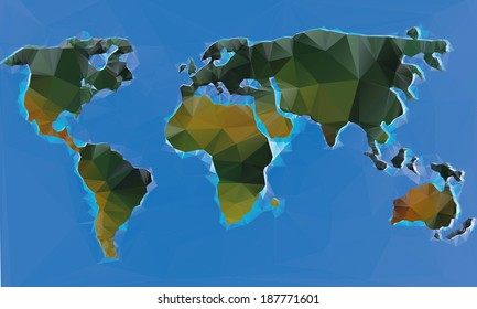 Vector Triangle World map