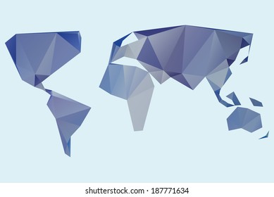 Vector Triangle World map