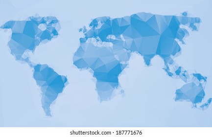 Vector Triangle World map