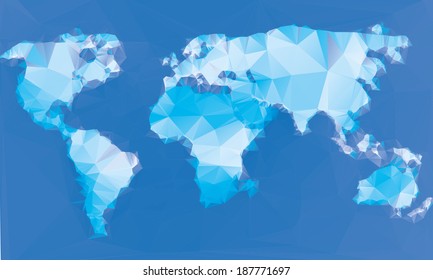 Vector Triangle World map