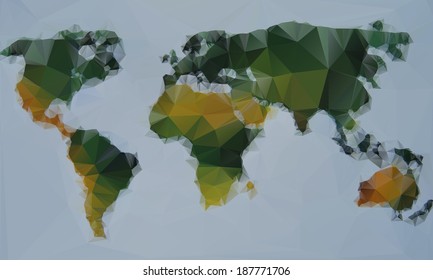 Vector Triangle World map