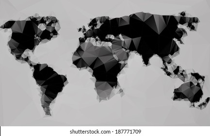 Vector Triangle World map